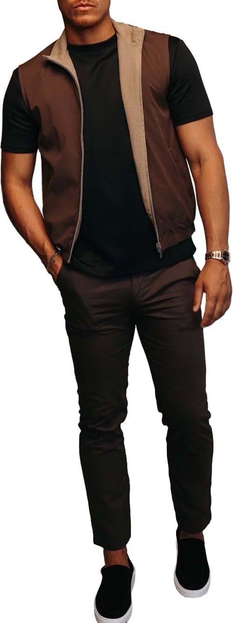 Richesse CORE BODYWARMER BEIGE BROWN Bruin