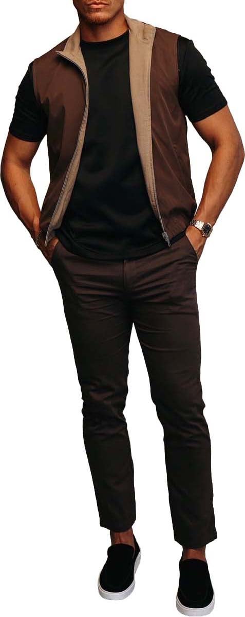 Richesse CORE BODYWARMER BEIGE BROWN Bruin