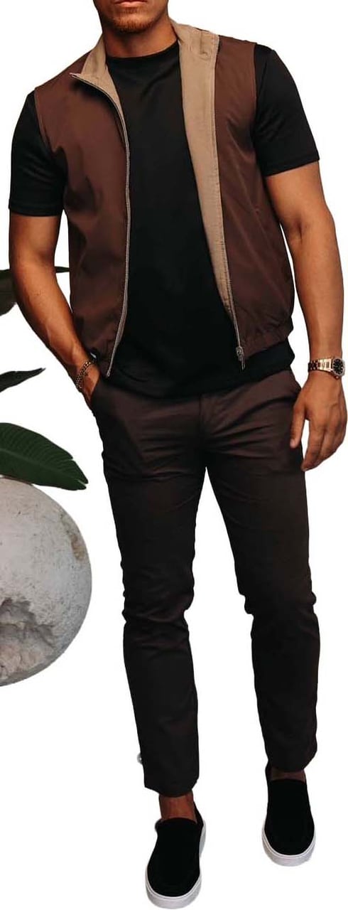Richesse CORE BODYWARMER BEIGE BROWN Bruin