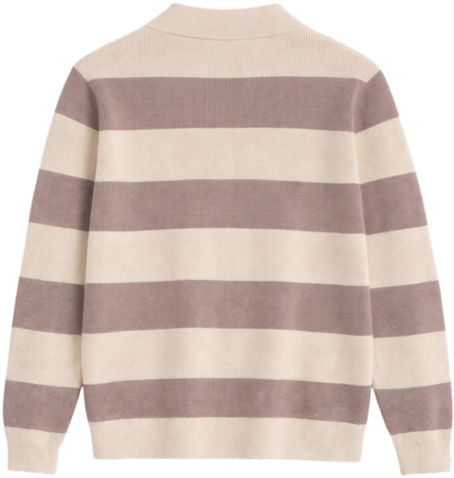 Richesse CORTEZ KNITTED POLO | BROWN CREME Beige