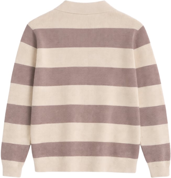 Richesse CORTEZ KNITTED POLO | BROWN CREME Beige