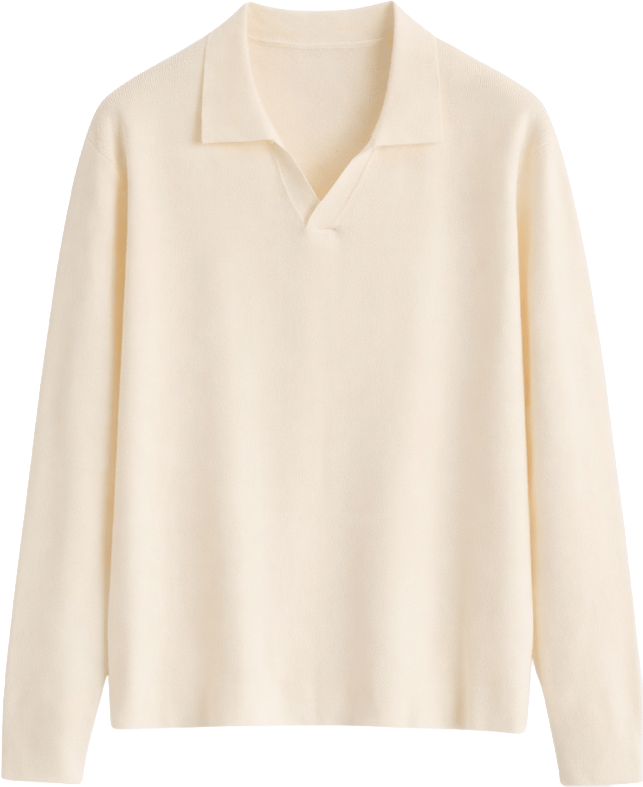 Richesse VALERO KNITTED POLO | CREME Beige