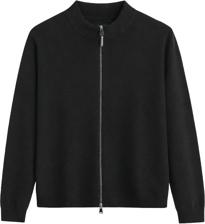 Richesse RIVAS HEAVY ZIPPER VEST | BLACK Zwart