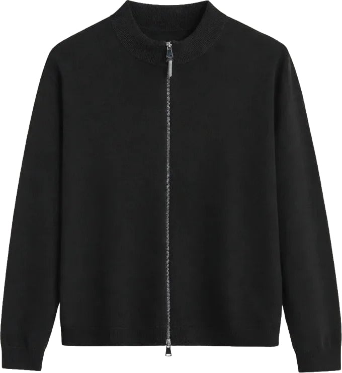 Richesse RIVAS HEAVY ZIPPER VEST | BLACK Zwart