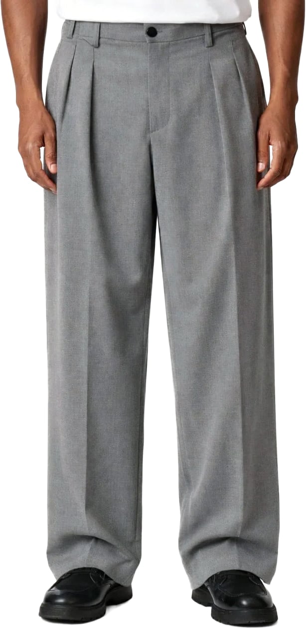Richesse ROMEO STRAIGHT PANTS | GREY Grijs