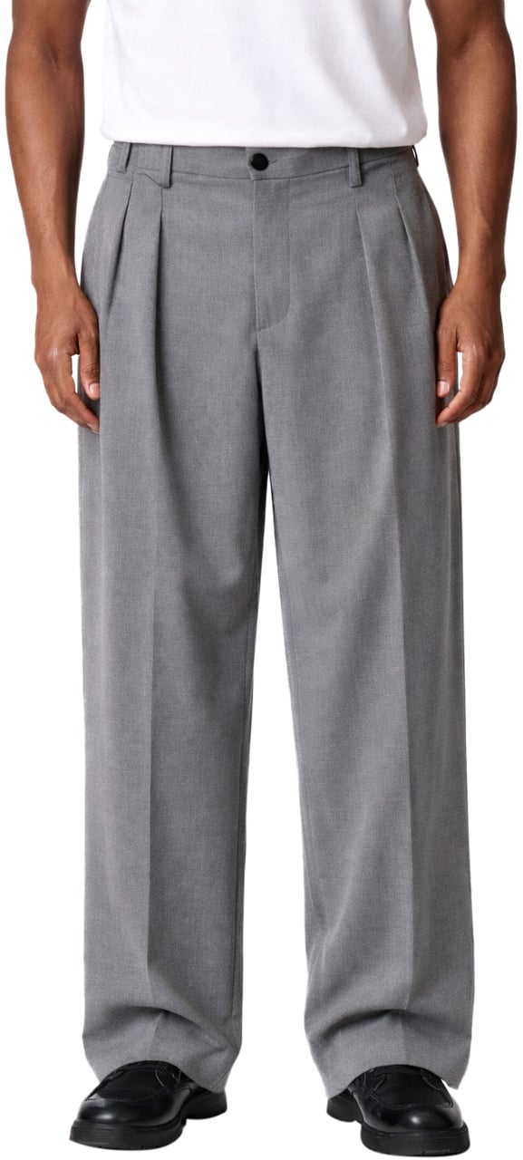 Richesse ROMEO STRAIGHT PANTS | GREY Grijs