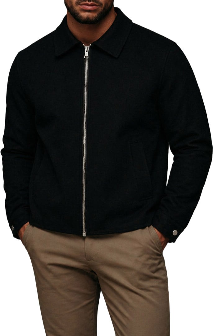 Richesse ESSENTIAL ZIP JACKET | BLACK Divers