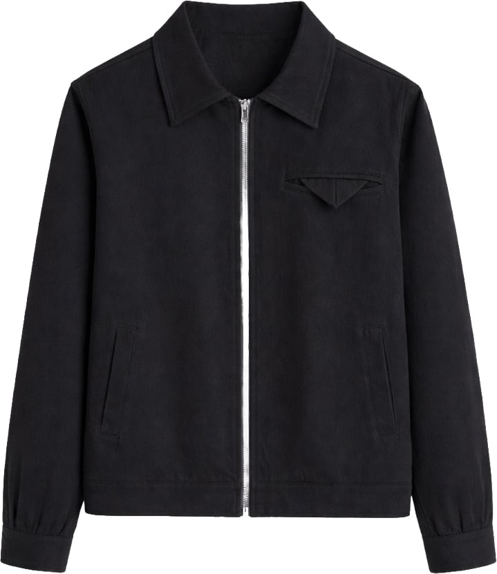 Richesse VALERMO ZIP JACKET | BLACK Zwart