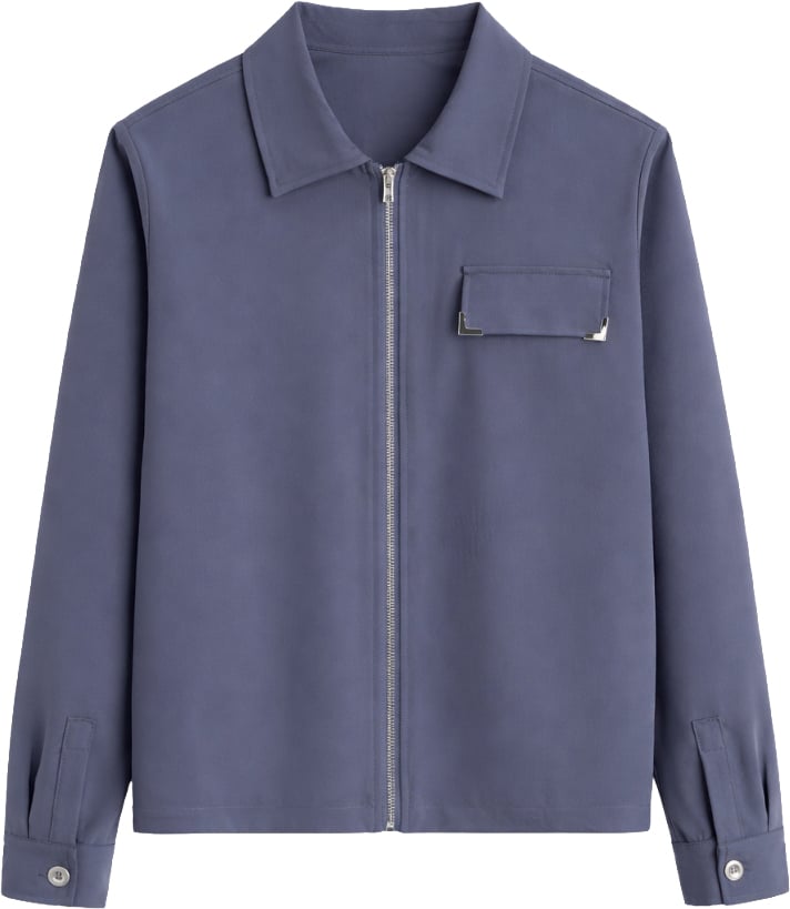 Richesse BASE ZIP JACKET | GREY Grijs