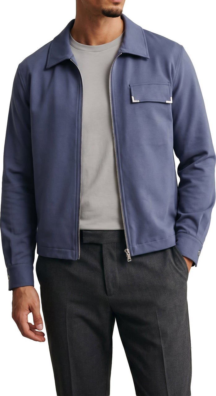 Richesse BASE ZIP JACKET | GREY Grijs