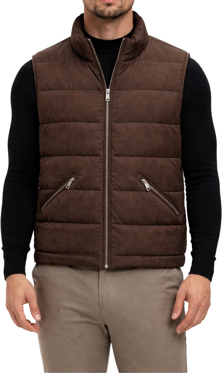 Richesse BASE BODYWARMER BROWN Bruin