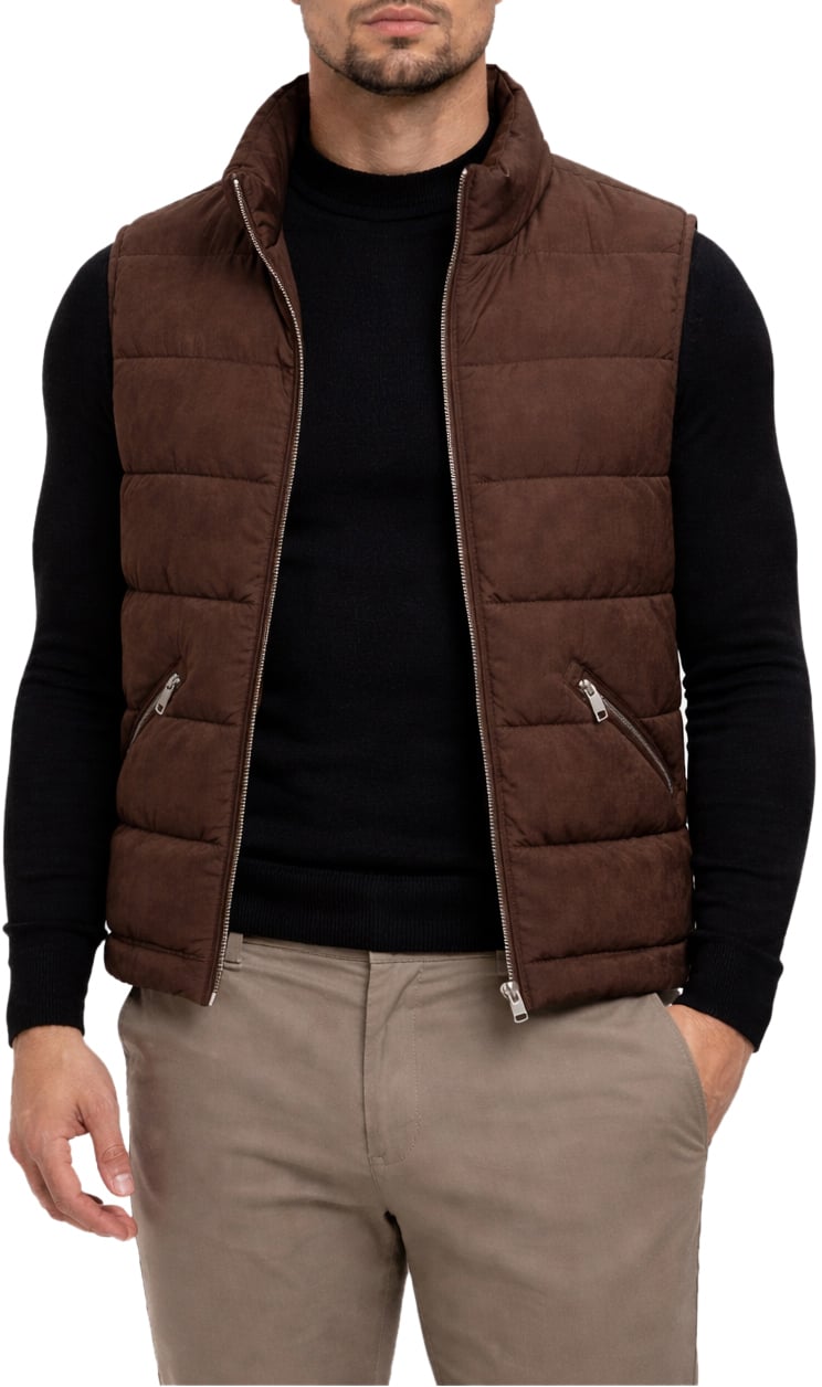 Richesse BASE BODYWARMER BROWN Bruin