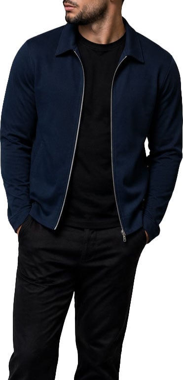 Richesse CORE ZIP JACKET | NAVY Blauw