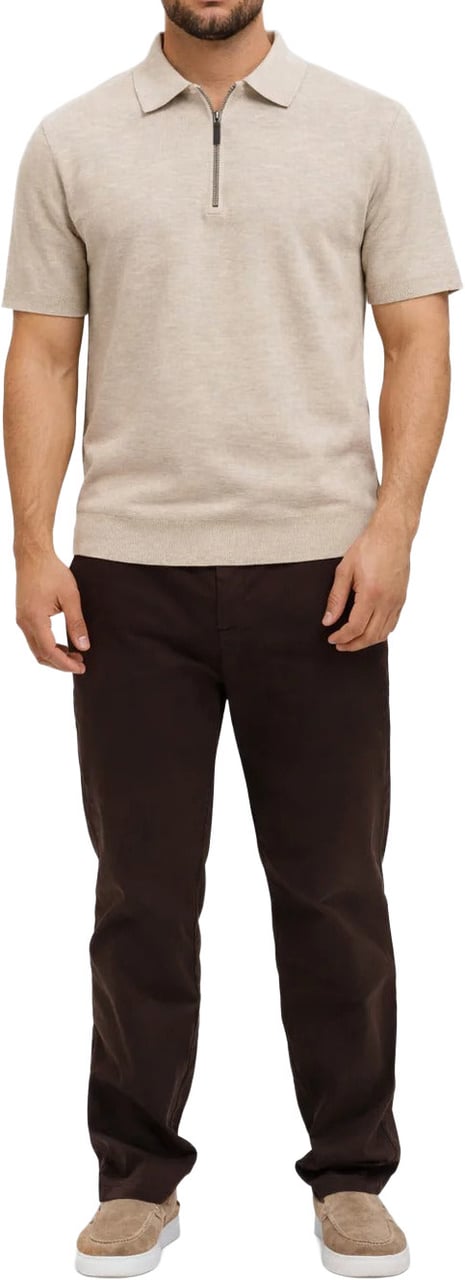Richesse KNIT POLO | CREME Beige