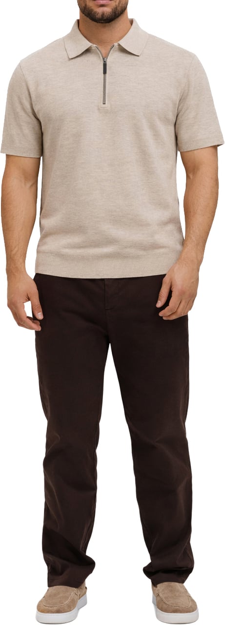 Richesse KNIT POLO | CREME Beige