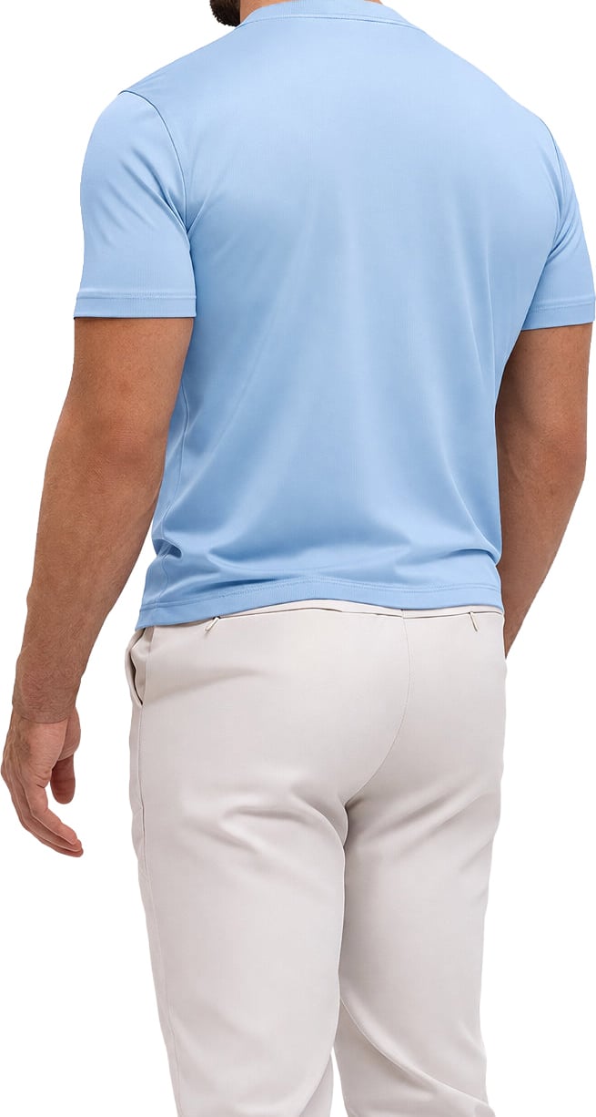 Richesse SHINY ESSENTIAL SHIRT SKY BLUE Blauw