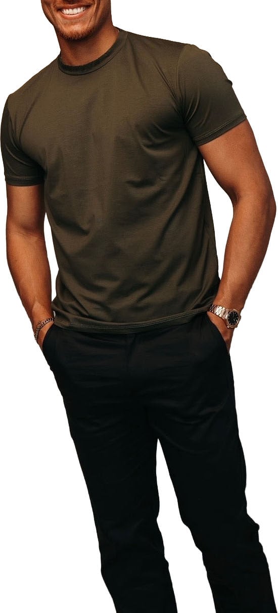Richesse SHINY ESSENTIAL SHIRT MIDNIGHT OLIVE Groen