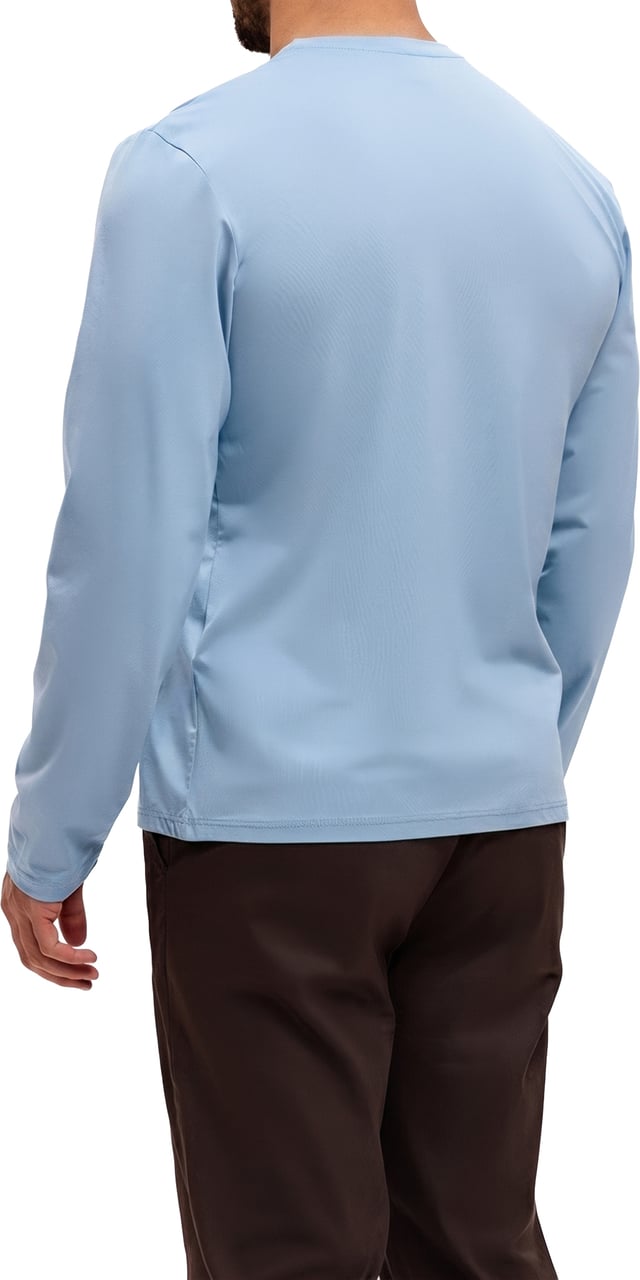 Richesse SHINY ESSENTIAL LONGSLEEVE SKY BLUE Blauw