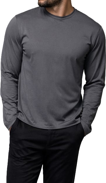 Richesse SHINY ESSENTIAL LONGSLEEVE GREY Grijs