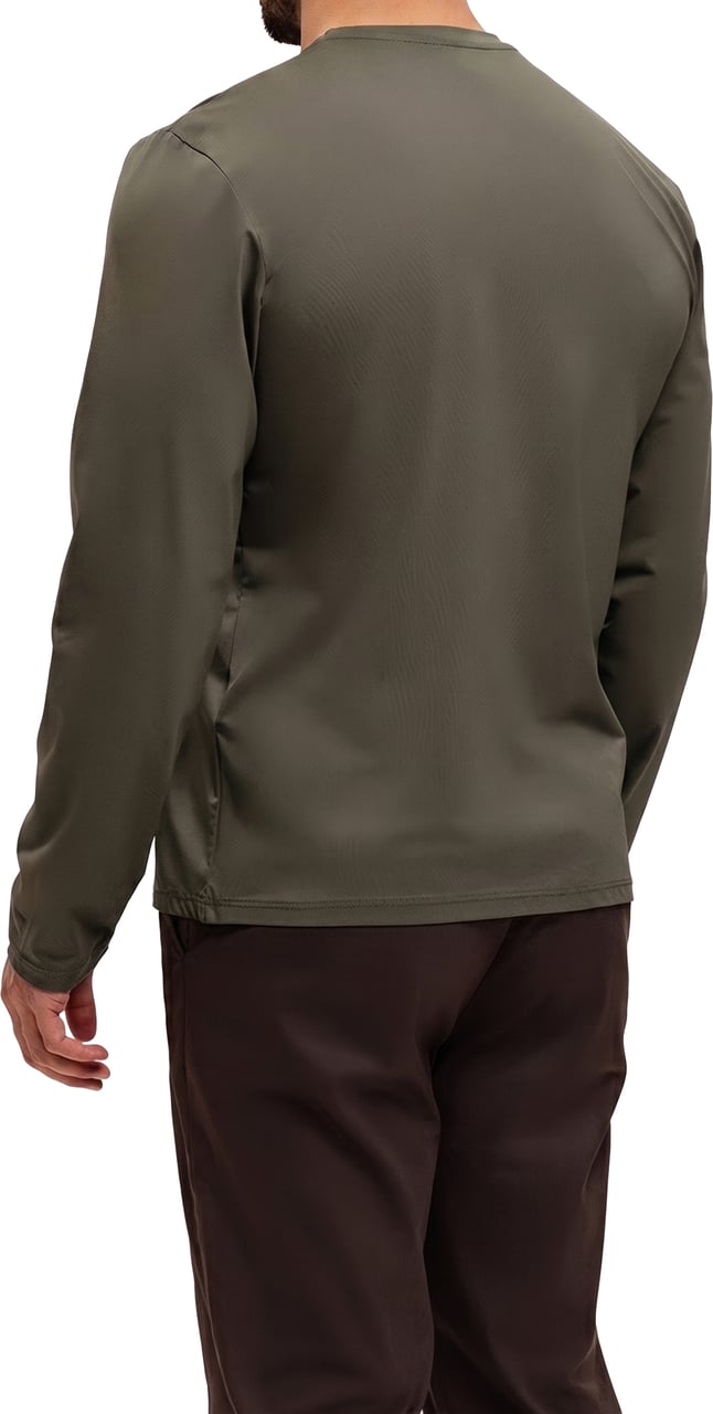 Richesse SHINY ESSENTIAL LONGSLEEVE MIDNIGHT OLIVE Groen