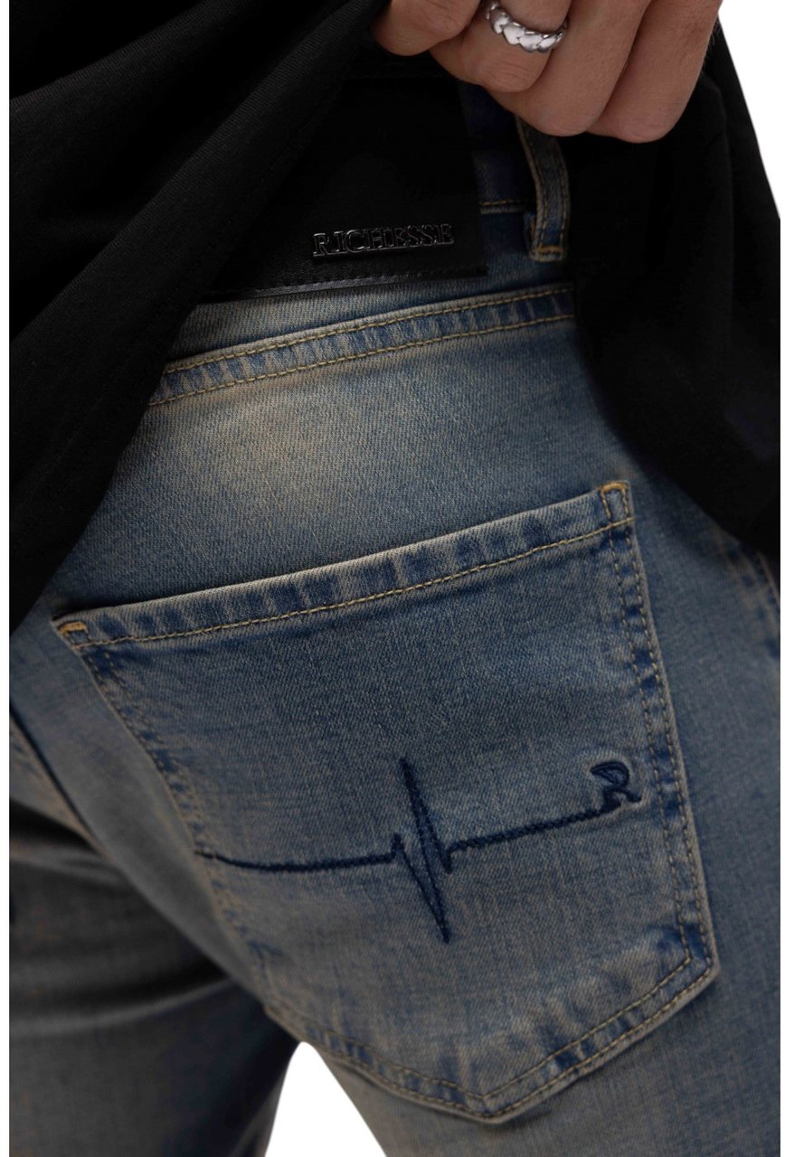 Richesse Heren Jeans Blauw