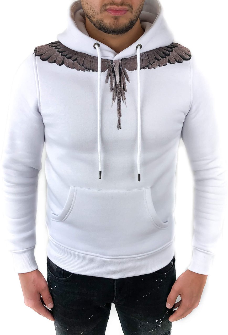 Richesse WINGED HOODIE WHITE Wit