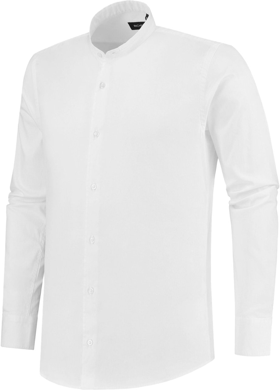 Richesse MANDARIN SHIRT WHITE Wit