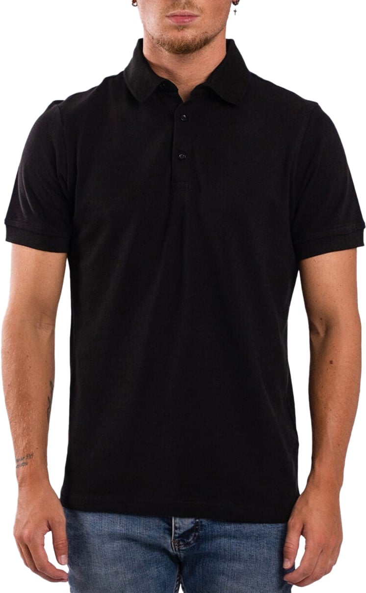 Richesse RK BLANK POLO BLACK Zwart