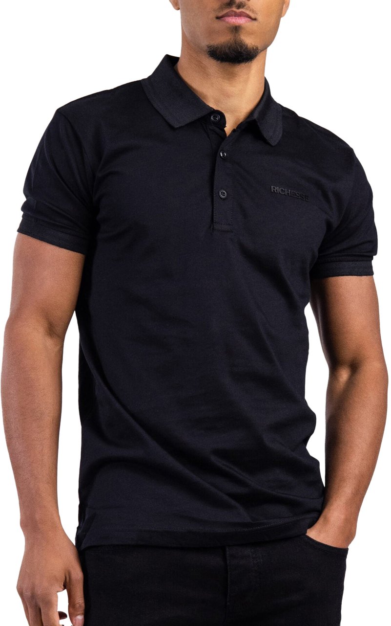 Richesse CLASSIC POLO BLACK Zwart