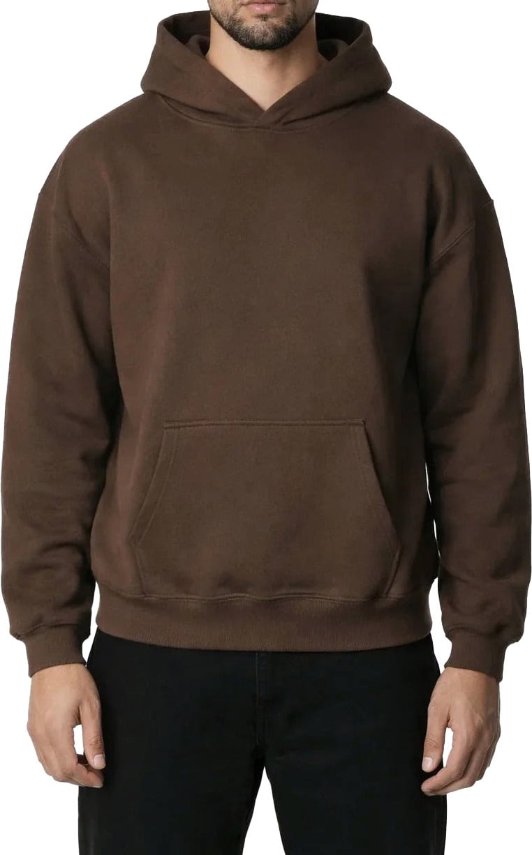Richesse RK BLANK HOODIE COFFEE REGULAR FIT Divers
