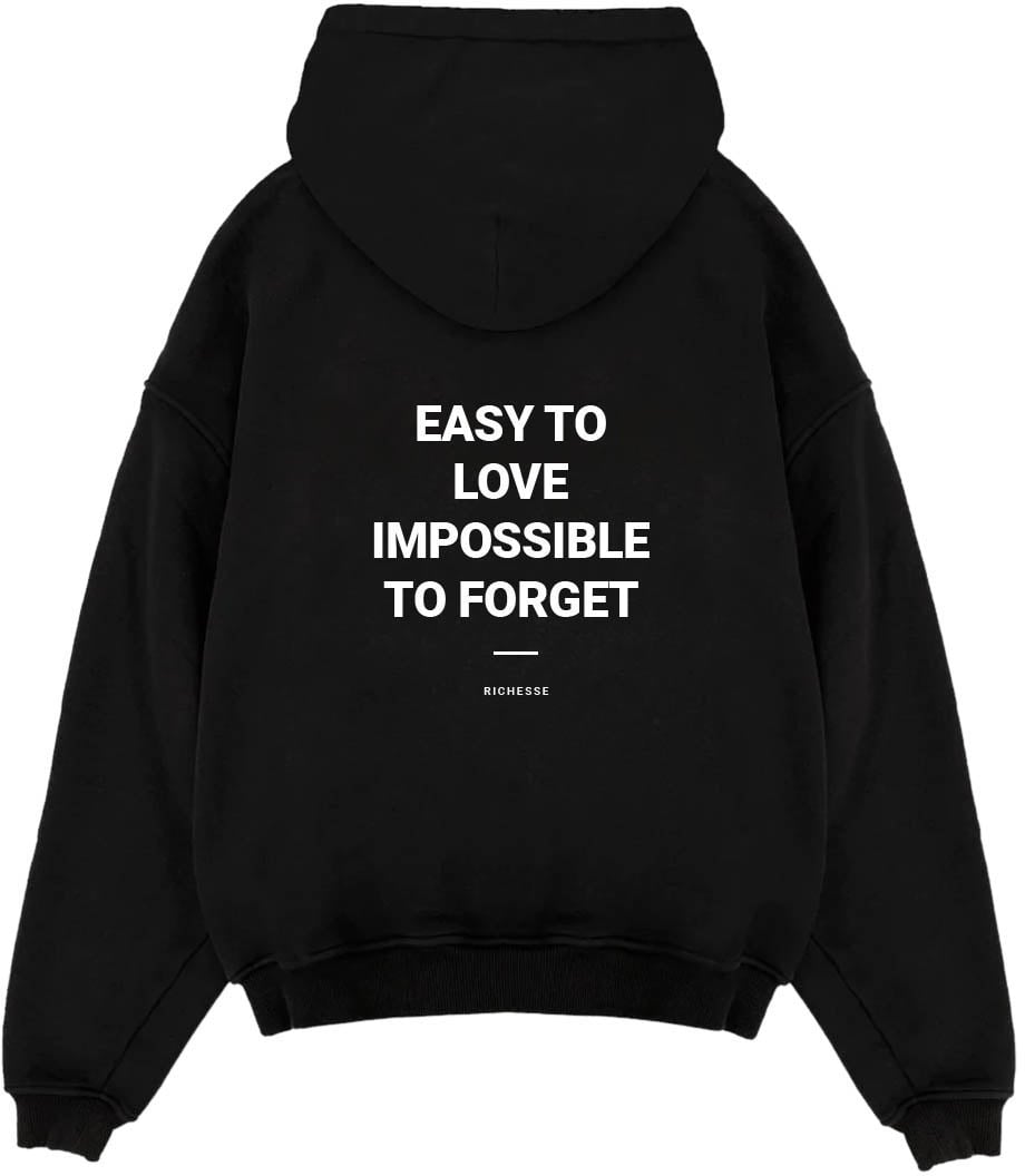Richesse UNFORGETTABLE HOODIE BLACK Zwart