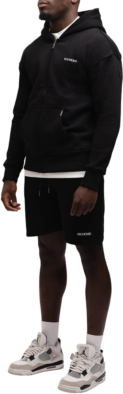 Richesse ZIPPER HOODIE Zwart
