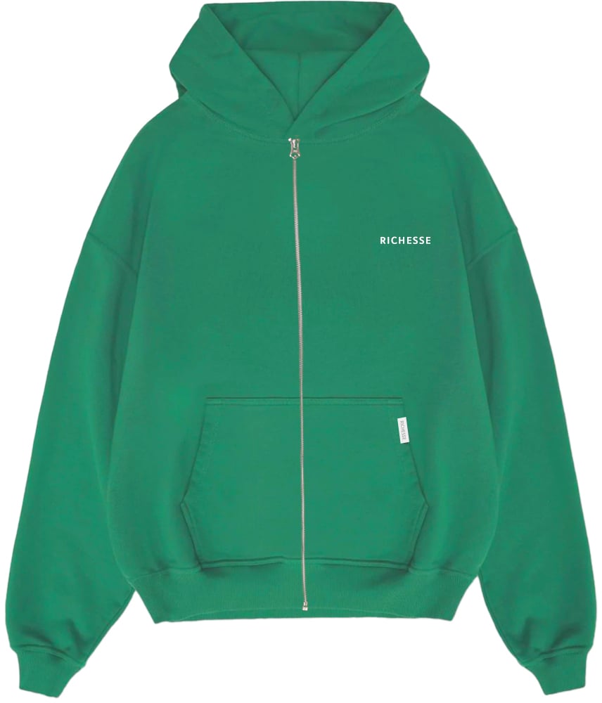 Richesse ZIPPER HOODIE GROEN Groen