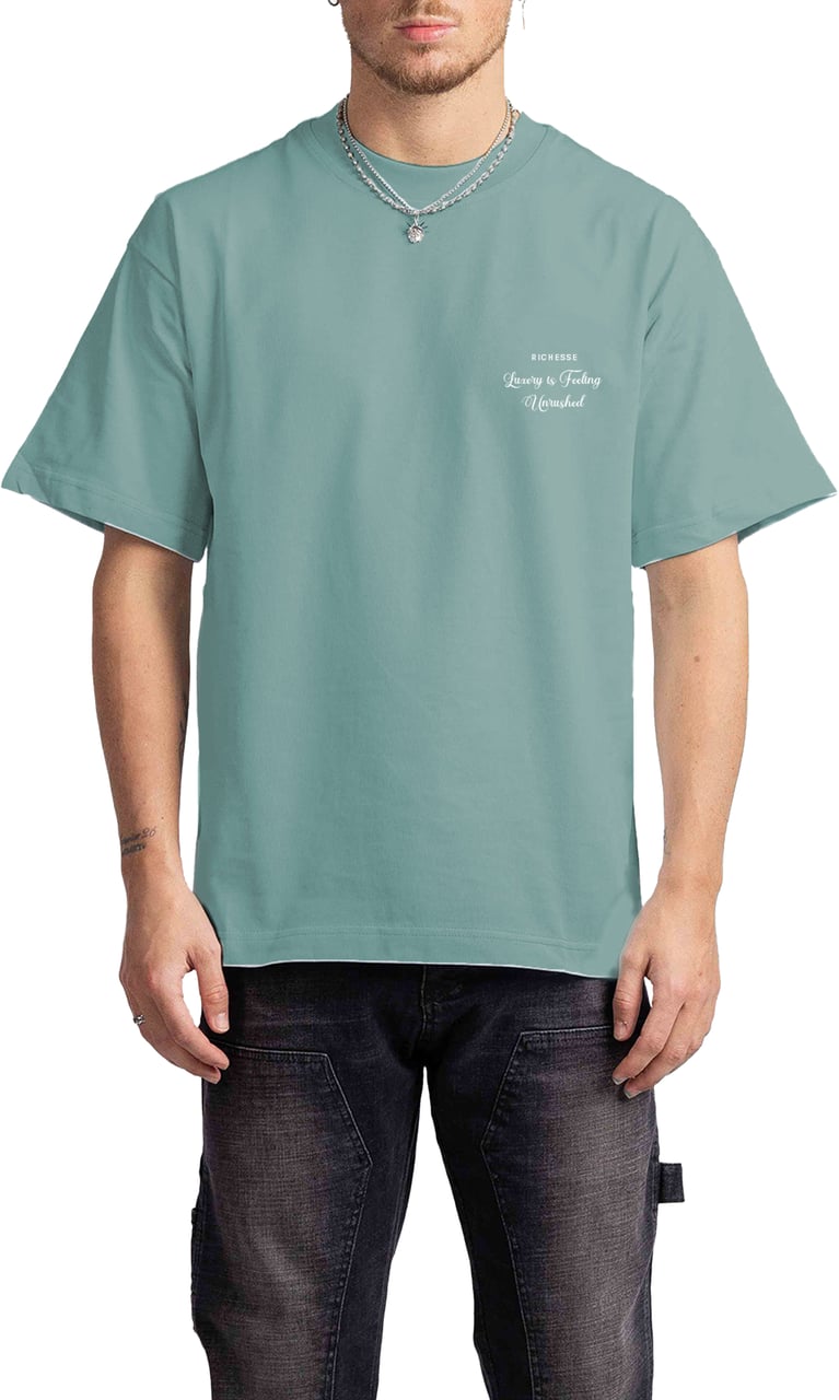 Richesse UNRUSHED T-SHIRT Blauw
