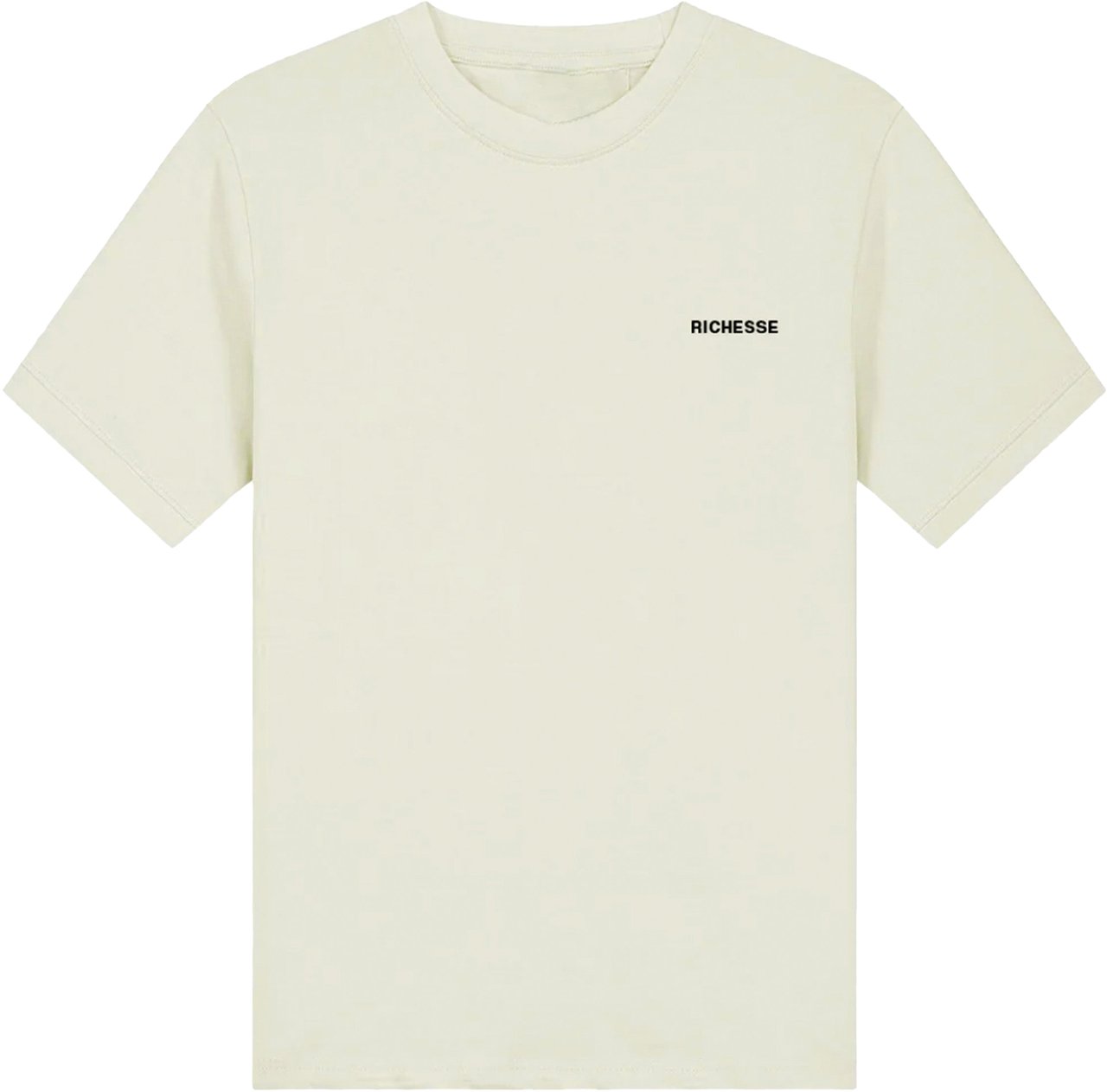 Richesse Logo T-Shirt Creme Regular Fit Divers