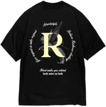Richesse ARTEMIS T-SHIRT BLACK Zwart