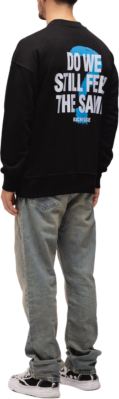 Richesse FEEL SWEATER BLACK Zwart