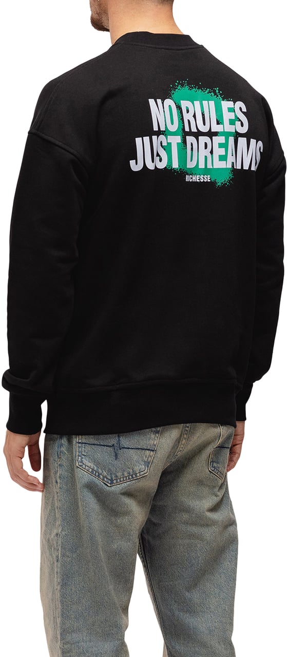 Richesse DREAM SWEATER BLACK Zwart