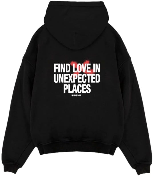 Richesse UNEXPECTED HOODIE BLACK Zwart