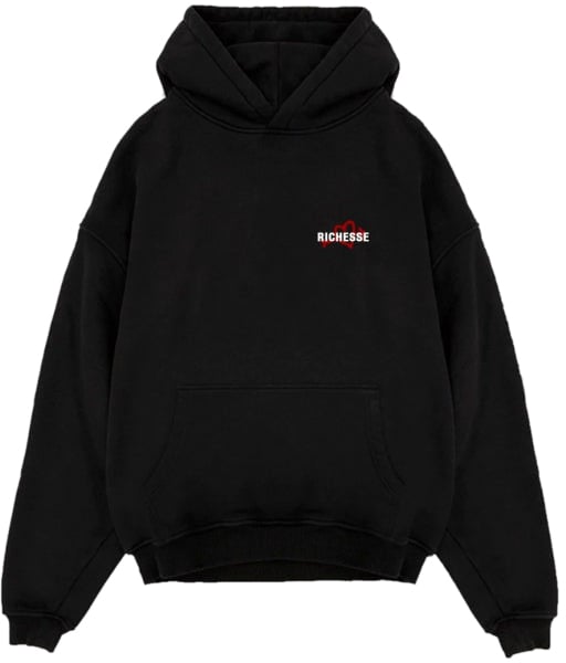 Richesse UNEXPECTED HOODIE BLACK Zwart