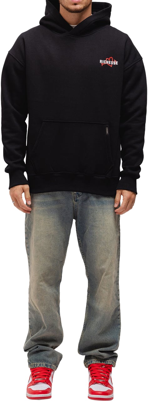Richesse UNEXPECTED HOODIE BLACK Zwart