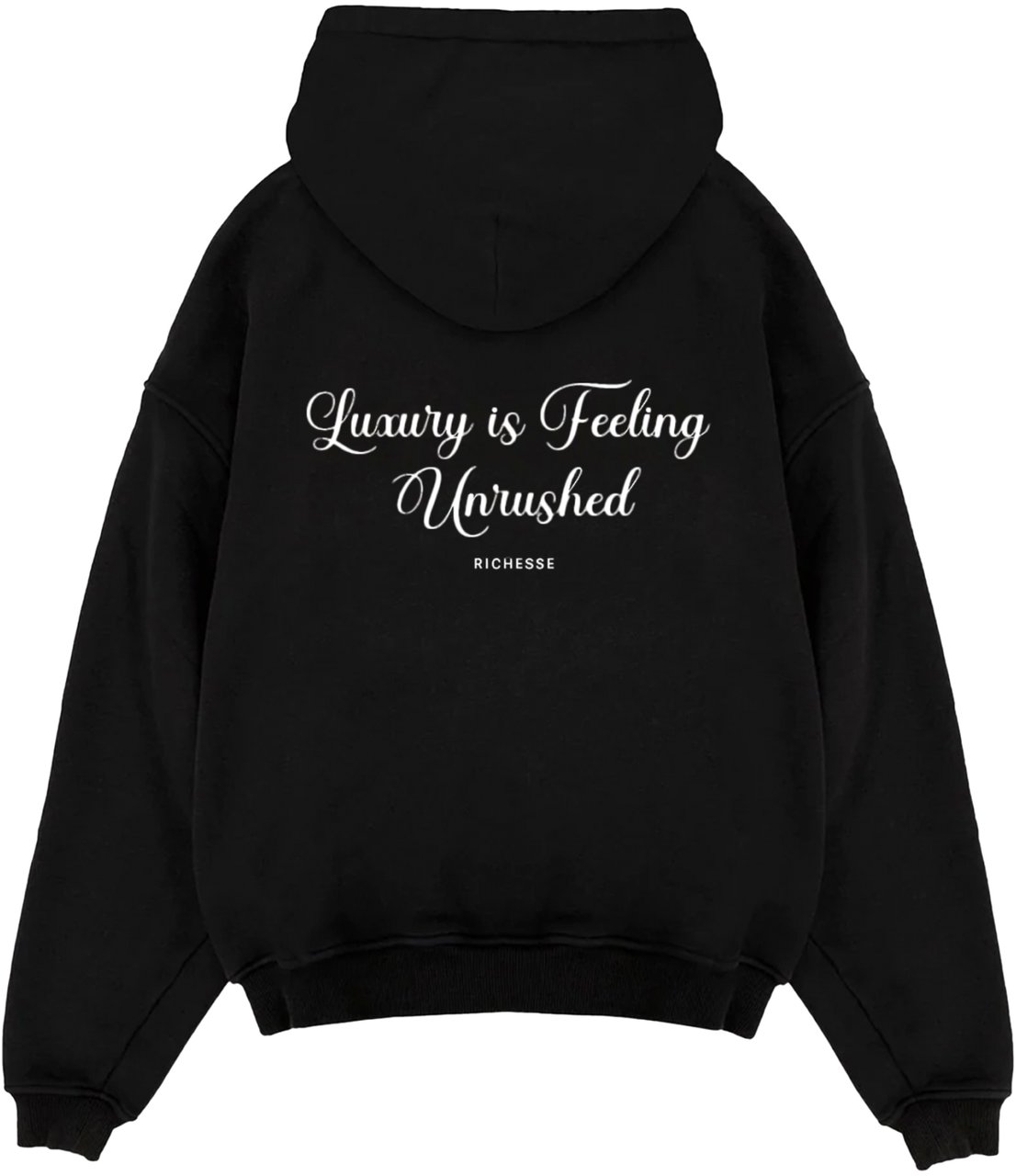 Richesse UNRUSHED HOODIE BLACK Zwart