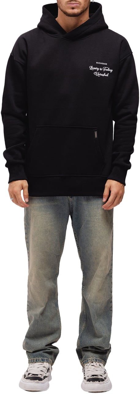 Richesse UNRUSHED HOODIE BLACK Zwart