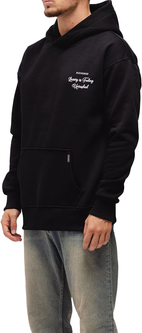 Richesse UNRUSHED HOODIE BLACK Zwart