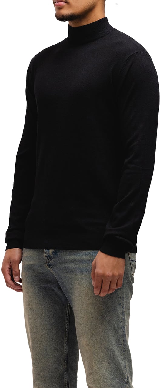 Richesse Knitted Turtleneck Black Zwart