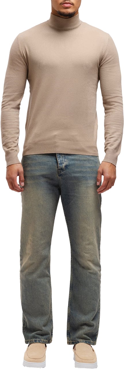 Richesse Knitted Turtleneck Taupe Taupe