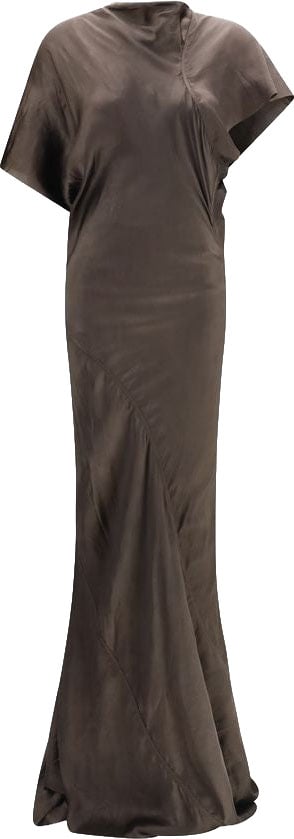 Rick Owens Brown Copper Long Dress Bruin