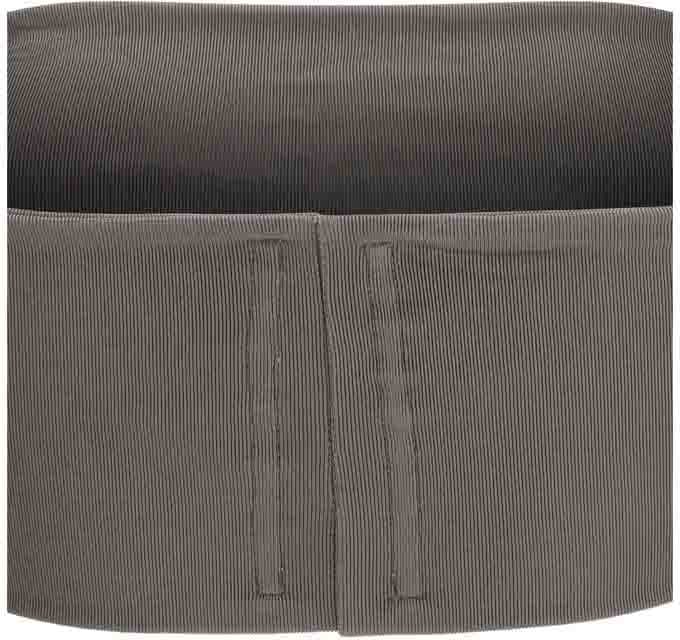 Rick Owens Gray Viscose Sleeveles T-Shirt Grijs