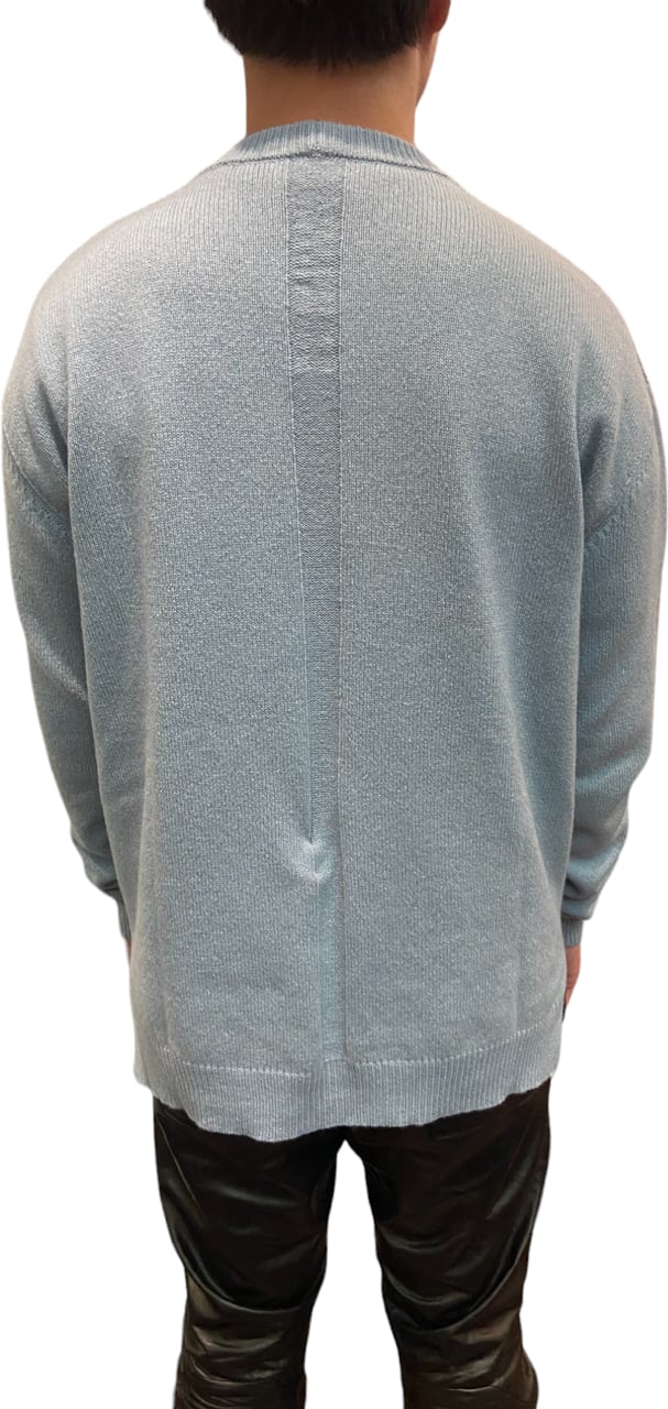 Rick Owens Pull Col Montant ciel Cachemire Laine Round Neck Rick Owens Homme RU02D6684 WSBR 36 Divers