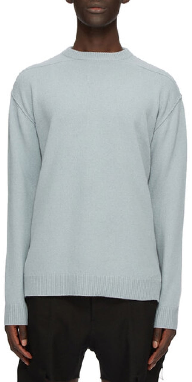 Rick Owens Pull Col Montant ciel Cachemire Laine Round Neck Rick Owens Homme RU02D6684 WSBR 36 Divers